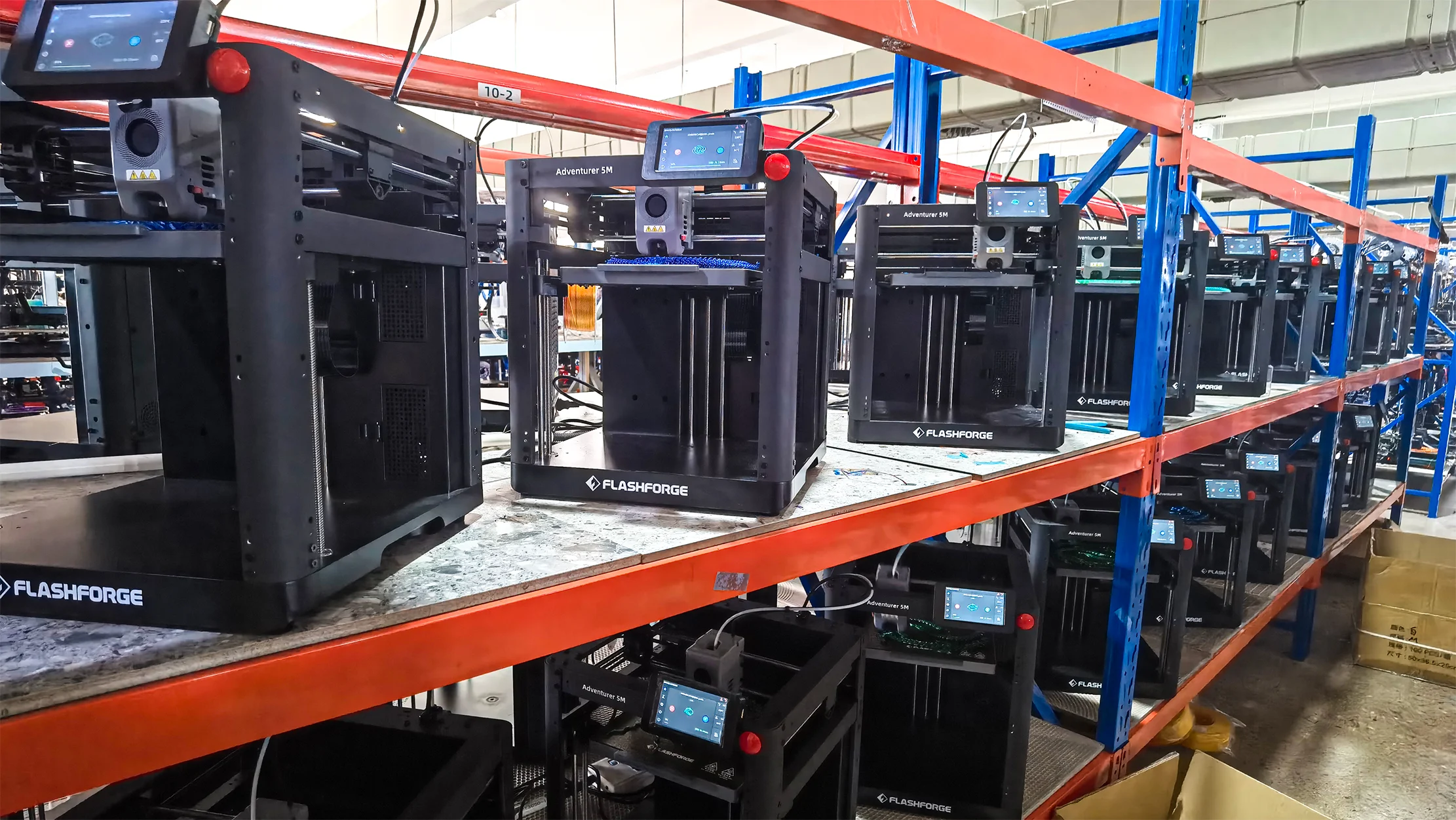 Print farm with multiple 3D printers